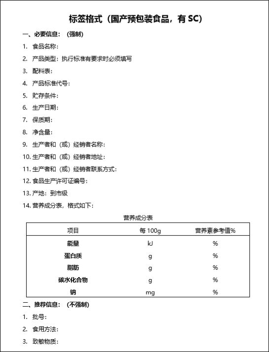 食品饮料_类目管理规则